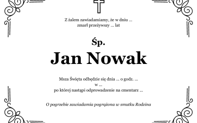 Nekrolog Anna Nowak