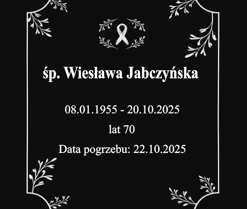śp. Wiesława Jabczyńska